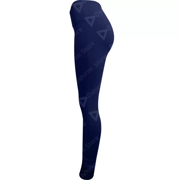 BBP Leggins Mallon Licra Mujer Dama Unitalla Pretina Ancha Azul Marino Lateral