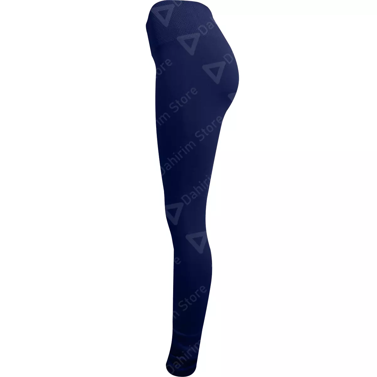 BBP Leggins Mallon Licra Mujer Dama Unitalla Pretina Ancha Azul Marino Lateral