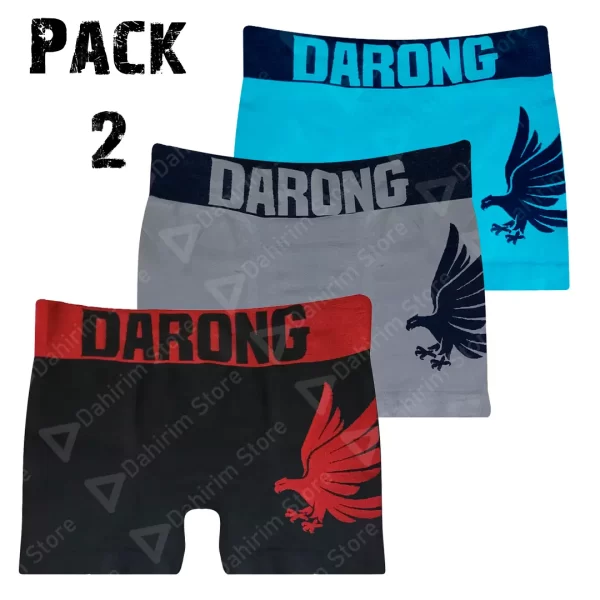 3 Boxer Para Hombre Largos de Licra Mediano BF01DL23M3P Pack 2