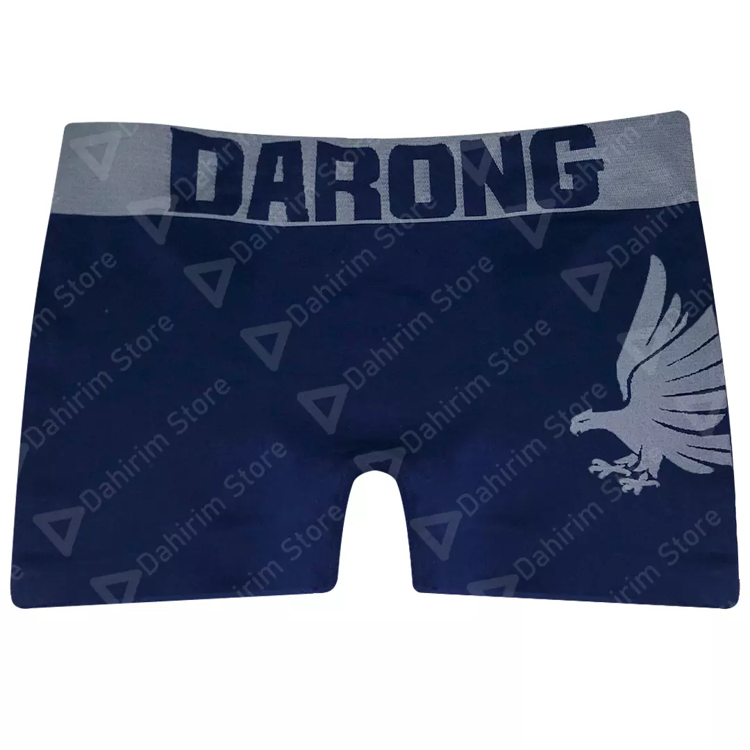 Boxer Licra Hombre Mediano Azul Marino Atletico Entrenamiento Pantalones Cortos Biker