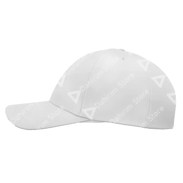 Costado Gorra Flexible Blanca Lisa de Acrílico Deportiva