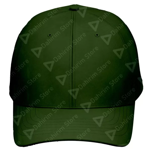 Frente Gorra Flexible Verde Militar Lisa de Acrílico Deportiva