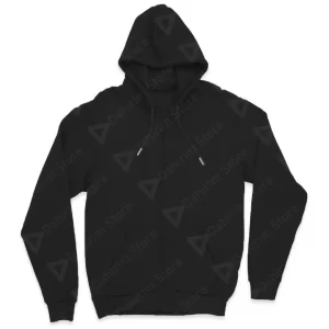 Sudadera Hoodie Con Cierre HDJ191210 Dahirim Store Negro Frente