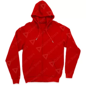 Sudadera Hoodie Con Cierre HDJ191210 Dahirim Store Rojo Frente