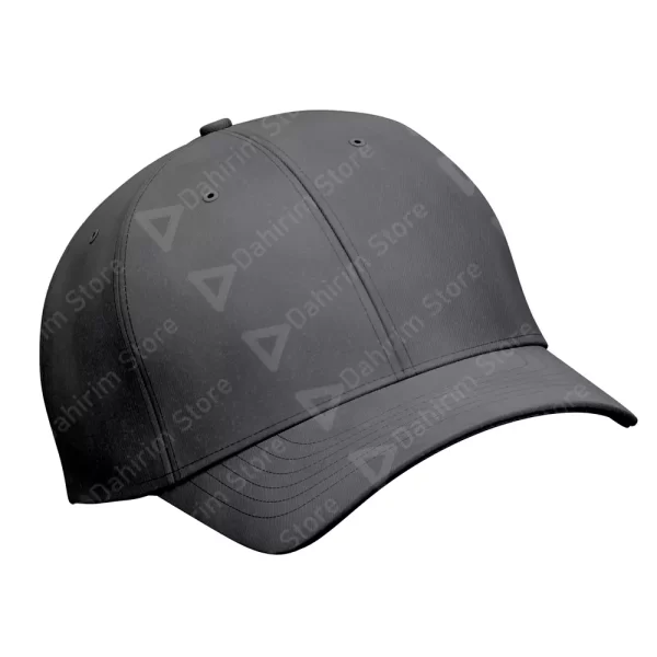 Lateral Gorra Flexible Gris Lisa de Acrílico Deportiva