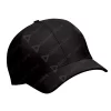 Lateral Gorra Flexible Negra Lisa de Acrílico Deportiva