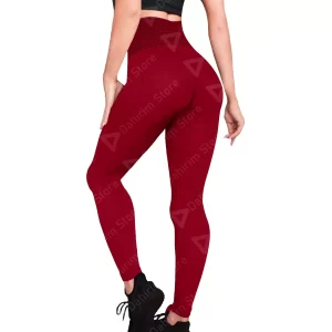 Leggings Cintura Alta Mujer Unitalla Vino, Estirable, Deportivo, Entrenamiento, Gimnasio, Atletismo, Uso Diario, Yoga