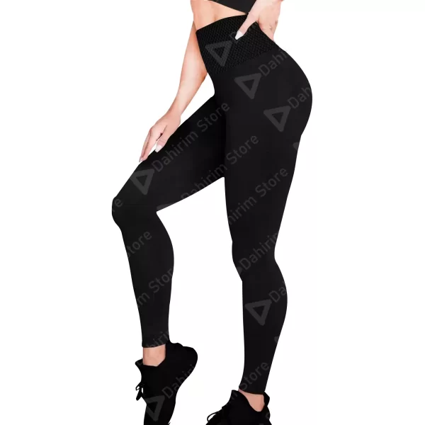 Leggings Cintura Alta Mujer Unitalla Negro, Estirable, Deportivo, Entrenamiento, Gimnasio, Atletismo, Uso Diario, Yoga