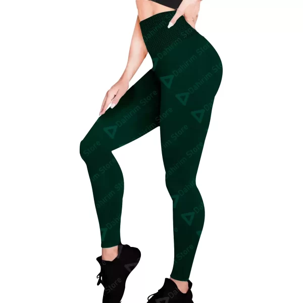 Leggings Cintura Alta Mujer 2 Unitalla Verde Estirable, Deportivo, Entrenamiento, Gimnasio, Atletismo, Uso Diario, Yoga