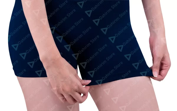 Short Licra Pretina Ancha Mujer Unitalla N1 Azul Marino Cerca