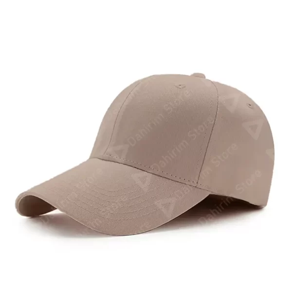 Principal Gorra Flexible Beige Lisa de Acrílico Deportiva