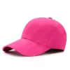 Principal Gorra Flexible Rosa Lisa de Acrílico Deportiva