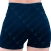 Short Licra Pretina Normal Mujer Unitalla N2 Azul Marino Atras